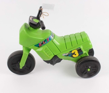 Odrážedlo - zelená motorka 