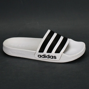 Dětské pantofle Adidas, černo-bílé