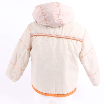 Dětská bunda Fosxy bílá s oranžovými prvky