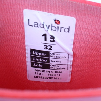 Dětské holínky Ladybird červené