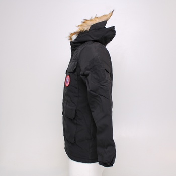 Pánská zimní bunda s kožichem velikost M