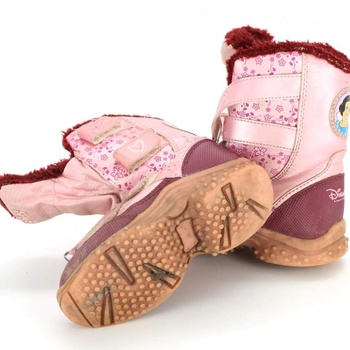 Dětské zimní boty Disney Princess růžové