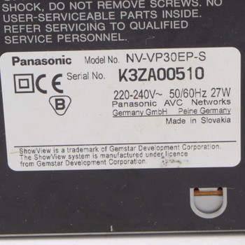DVD/VHS přehrávač Panasonic NV-VP30