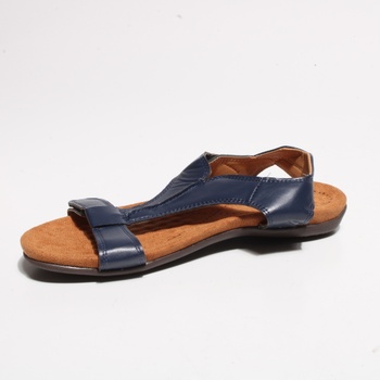 Dámské modré sandále s páskem