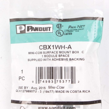 Zásuvka na omítku MINI-COM Panduit CBX1WH-A