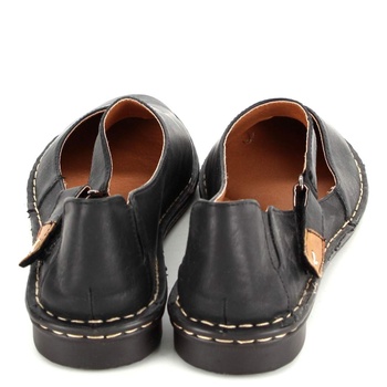 Dámská letní obuv černá kožená