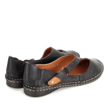 Dámská letní obuv černá kožená