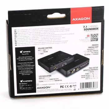 Zvuková karta Axagon ADA-71 USB