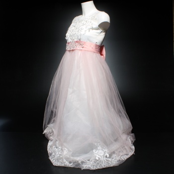 Dívčí šaty NNJXD růžové princeznovské 170