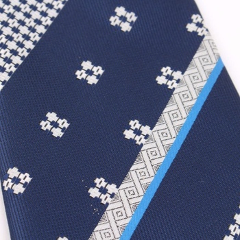 Pánská kravata Hedva odstín modré se vzory