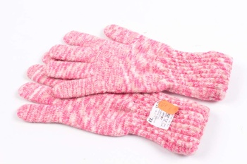 Prstové rukavice odstín růžové