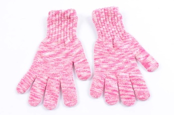 Prstové rukavice odstín růžové