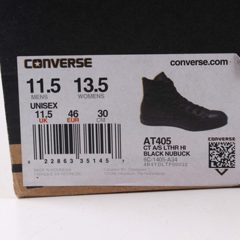 Pánské kožené boty Converse černé
