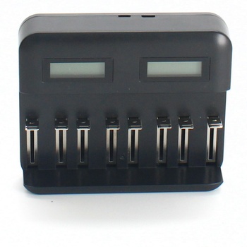 Nabíječka baterií černá na 8 baterií