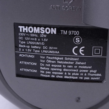 Radiomagnetofon s CD Thomson TM9700 stříbrný