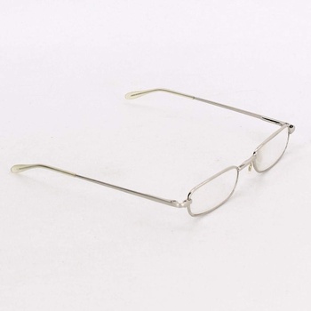 Dioptrické brýle celokovové stříbrné