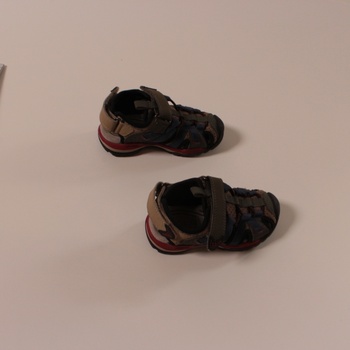 Dětské sandále Geox - hnědé barvy