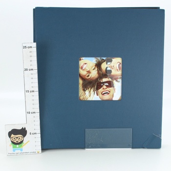 Knihové fotoalbum modré na 200 fotografií
