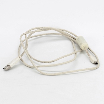 Mini USB kabel bílé barvy 200 cm