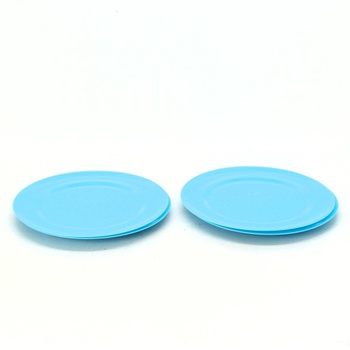 Modré plastové talíře 4 kusy 20 cm