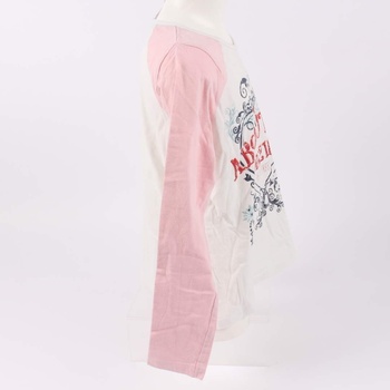 Dívčí tričko Pepperts bílo-růžové barvy