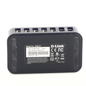 USB 2.0 HUB D-Link DUB-H7 černý