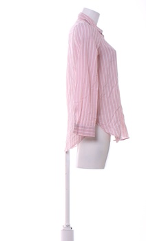 Dámská proužkovaná košile H&M růžová