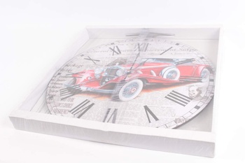 Nástěnné hodiny s motivem auta 58 cm