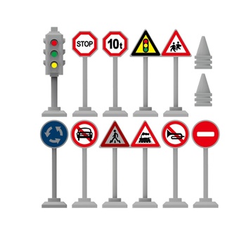 Značky a semafor na blistru RAPPA