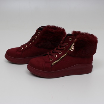 Dámské zimní boty červené