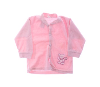 Dívčí kabátek růžový s medvídkem 