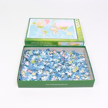 Puzzle Mapa světa Eurographics 01271