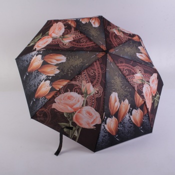 Skládací deštník s růžemi 