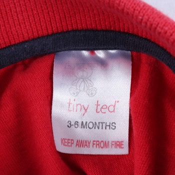 Dětské tričko Tiny Ted červené s proužky
