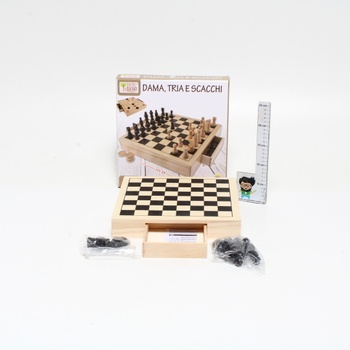 Šachy Fatto di Legno 40604 dama, schacchi