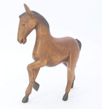 Dekorace dřevěná socha koně