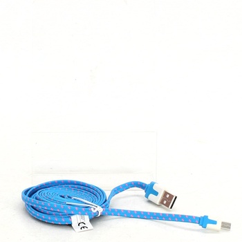 Datový kabel micro USB 200 cm modrý