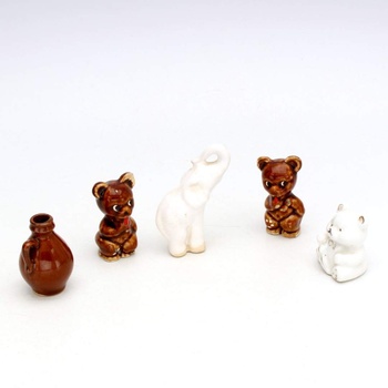 Keramická dekorace 5 kusů figurek