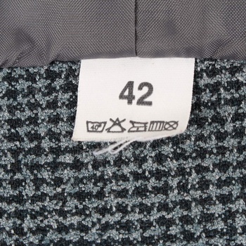 Dámská vesta kostičkovaná šedomodrá