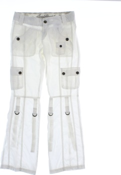 Dámské plátěné kalhoty Sublevel bílé