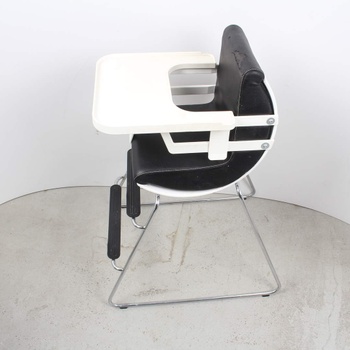 Dětská židlička Brio bílo-černé barvy