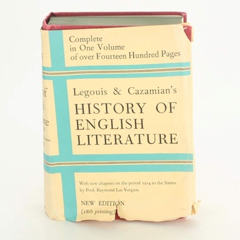 Kniha History of English literature