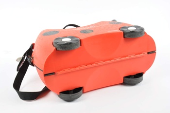 Cestovní červený dětský kufr na kolečkách Trunki