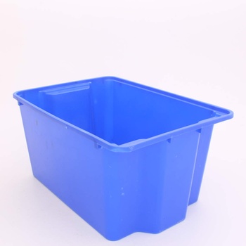 Box plastový modrý bez víka
