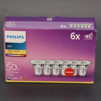 LED žárovky Philips GU10 4,6 W sada 6 ks