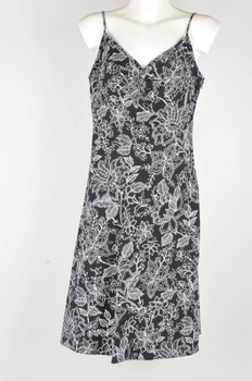 Šaty Florence+Fred černé s bílými květy