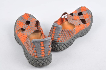 Gumičkové sandále Rock spring, oranžové