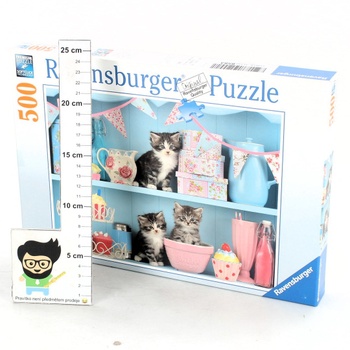 Puzzle 500 Ravensburger Kočky v kredenci