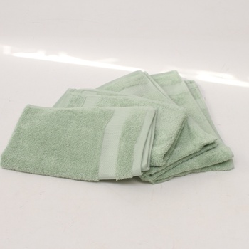 Sada ručníků AmazonBasics zelené