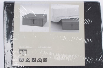 Úložný box IKEA černý polyester